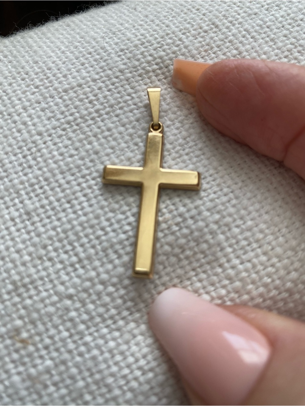14k gold cross